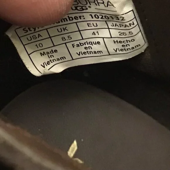 Koolaburra UGG 10 Gordana 1020132 Suede Ankle Boots Brown Booties Chunky Heels - Picture 9 of 12